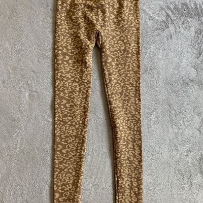 Blue Star Clothing Co. Size S M Leggings Leopardo  Print Brow Beach