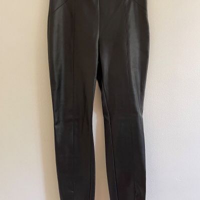 Zara Black Faux Leather Leggings Size S