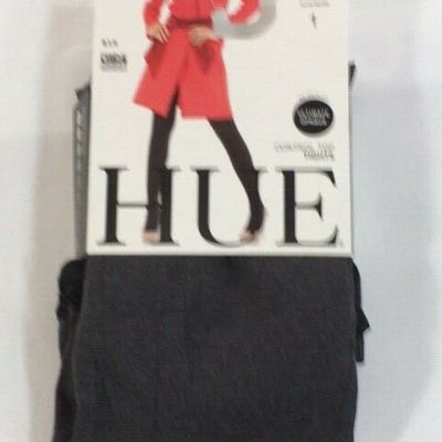 HUE Size 1 Control Top Ultimate Opaque Single Pair Tights - Graphite Heather