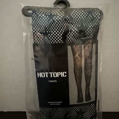 Hot Topic Fishnet tights sun & moon