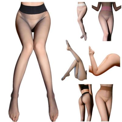 US Women's Ultra-Thin Tights High Waist Pantyhose Thigh High Seamless Stockings