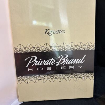 Korvette's Private Brand Hosiery Plain Neutrette 8 1/2 M NIB 3-Pair