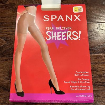 Spanx Firm Believer Sheers with Built in Shaper 20 Denier Leg Size B Shade S2