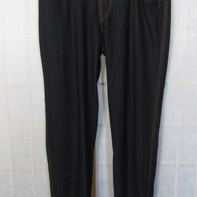 NWT Shiela Rose Nadine West Black Streaky Top Stitch Spandex/Poly Pants Womens L