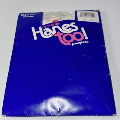 HTF VINTAGE Hanes Too Sheer Pantyhose Control Top Sandalfoot SZ AB Travel Wine