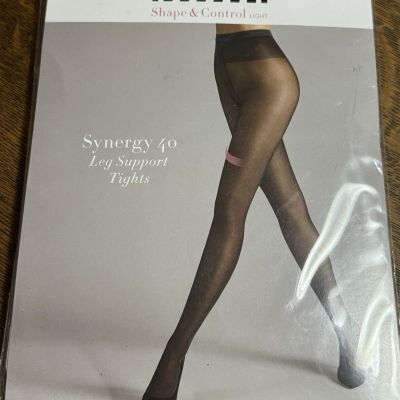 NEW Wolford Synergy 40 Leg Support Tights Gobi Size Medium Shape & Control 18393