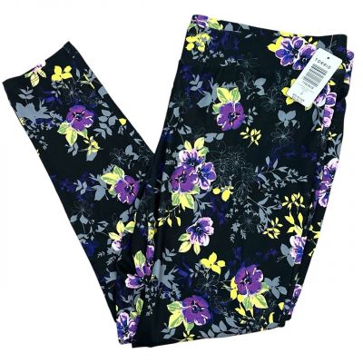 NWT Torrid Womens Floral Elastic Waistband Leggings Size 3X