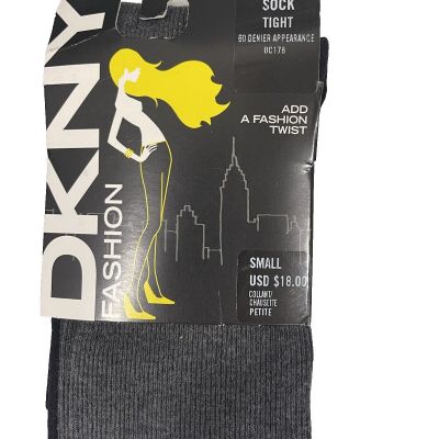 Women's DKNY Colorblock Knee High Socks Tight Size Small - Black  3042