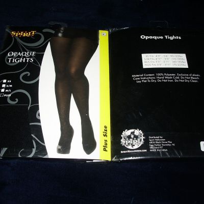 BRAND NEW IN ORIGINAL SEALED PACKAGE PLUS SIZE BLACK OPAQUE TIGHTS