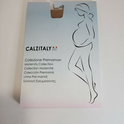 Calzitaly - Opaque Maternity Pantyhose - Pregnancy Tights for, Skin XL