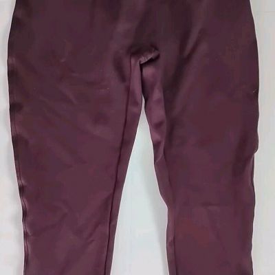 Spanx Women's Maroon Red High Rise Leggings Plus Size 1X No Pockets