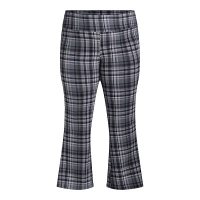 TERRA & SKY - PLUS SIZE: 4X (28W-30W) - Pull-On Plaid Flare Leggings - NEW!