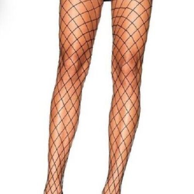 Plus Size Leg Avenue Diamond Fishnet Stockings Thighs MSRP $14