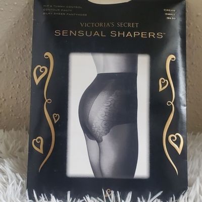 Womens vintage Victoria Secret sensual shape hip and tummy control panty hose SM