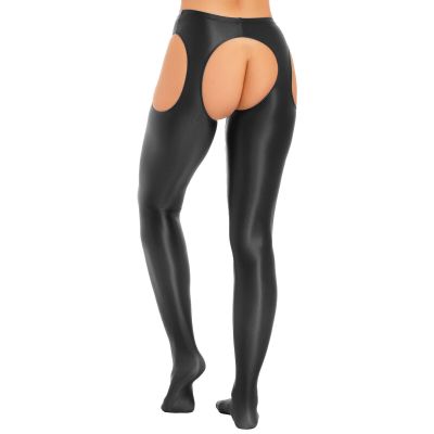 Women Tights Sexy Lingerie Compression Pantyhose Tummy Underpants Semi-Sheer