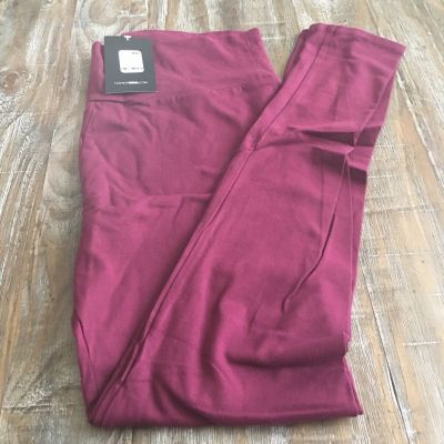 Fashion Nova Running Around High Rise Legging Size L in Burgundy