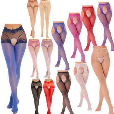 Women's Mesh Footed  Tights Shaper Unlined Pants Hollow Out Low Rise Pantyhose