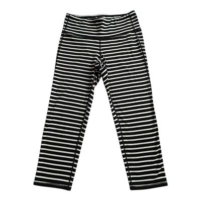 Athleta Leggings Womens Small Workout Gym Stretch Lightweight Yoga Stripes