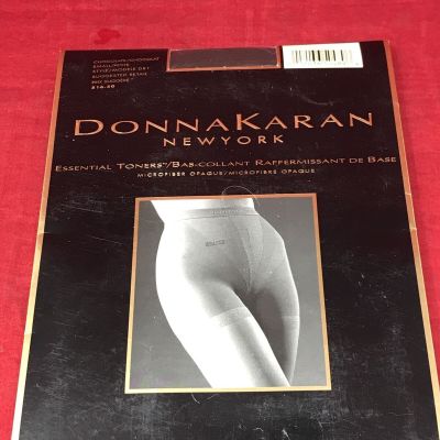 NEW Donna Karan Essential Toners Hosiery Chocolate SMALL Microfiber