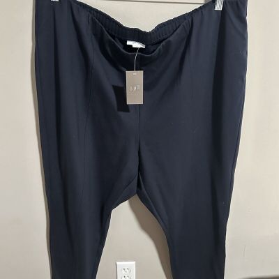 Nwt Women J. Jill Navy Blue High Rise Viscose Blend Ponte Leggings Size 4x