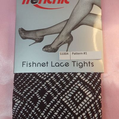 Frenchic Fishnet Crochet Lace Tights Pantyhose (size 3X/4X) Style 1004