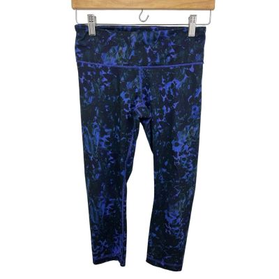 Lululemon Women's Wunder Under ll Purple Iris Floral Print Leggings Size 6