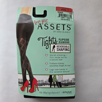 Assets by Spanx Flipside Diamond Reversible Shaping Tights Size 1