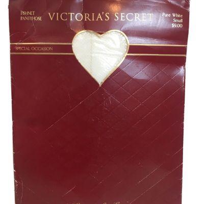 Vintage Victoria’s Secret Fishnet White Pantyhose Small