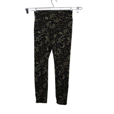 Sound Style Beau Dawson Black Paisley Leggings Women Size M Pull On Stretch