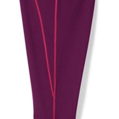 Lands End New Womens XS Leggings Purple Yoga Sport Active Workout