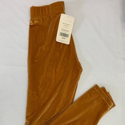 NWT ~ Fabletics Emma Velour High Waisted Camel Leggings Size XS/4