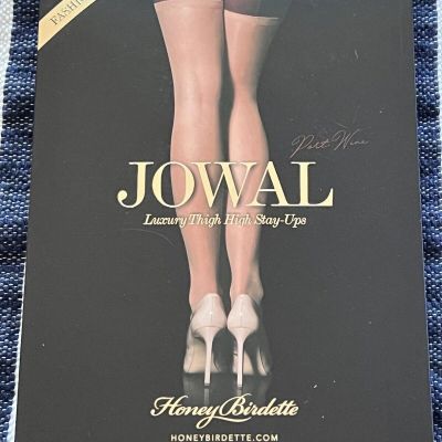 Honey Birdette Stockings JOWAL Wine Stay Ups Large