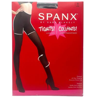 Spanx Luxe Leg Tights Size A Teal Blue Green Shaping Power Work Mod 60s 80s New