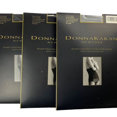 Donna Karan New York Pantyhose Vintage 90’s Black Essential Toners - 3 Pair Lot