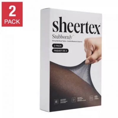 Sheertex Stubbornly Strong Ladies' Tights, 2-pack Ultra-Durable MEDIUM