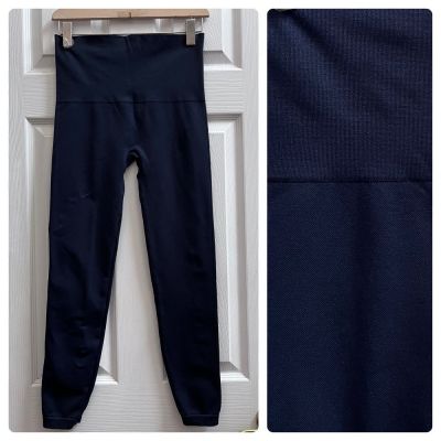 Spanx Navy Blue Look At Me Seamless Leggings Size XL Style FL3515