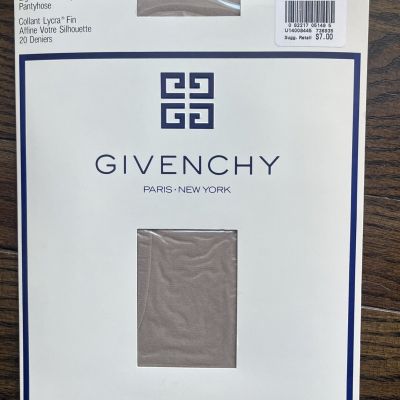 Givenchy Pantyhose Style 264 Fawn Size C. Lycra Sheer. Light Control Top