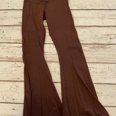 Offline By Aerie Real Me Flare Hi-Rise Legging Sz Medium Reddish-Brown