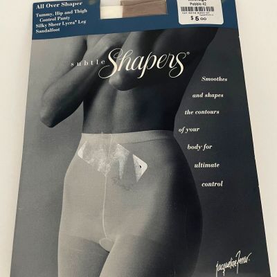 Panty Hose Subtle Shapers All Over Support Jacqueline Ferrar Average Pebble 42