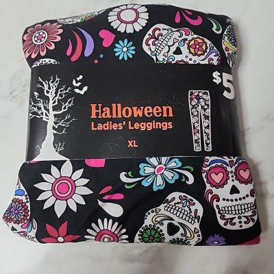 Halloween ladies leggings Extra Large (Queen And Halloween Style) graphics