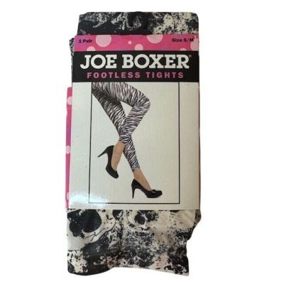 Joe Boxer Fashion Footless Tights Skull Print Size S/M Polyester/Spandex Women's