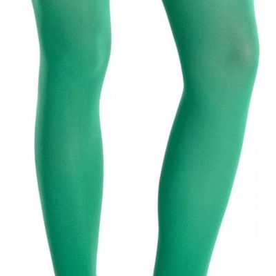 Amscan Adult Footless Tights School Spirit Fancy Dress Green OSFM BRAND NEW