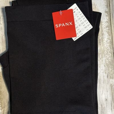 SPANX High Waisted Lamn Leggings Very Black Size 1X (18-20) Shapewear Stretch