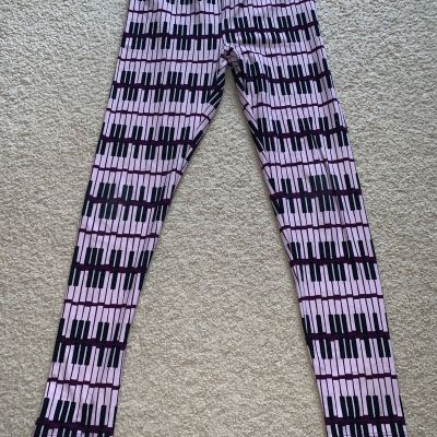 LulaRoe piano keys pink purple One size OS leggings soft!