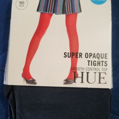 NIP, HUE Super Opaque Smooth Control Top Tights, Size 1 