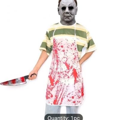 ADULT BUTCHER BLOODY APRON FOR YOUR HALLOWEEN COSTUME-SPOOKY KITCHEN NEW!