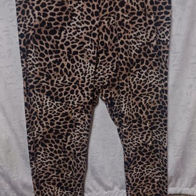 Womens Legging Leppard Print Size 3x