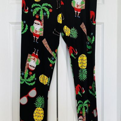 NWT Runway Ready Christmas Theme Stretch Leggings  Sz.XL