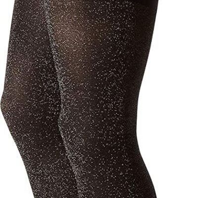 Spanx Metallic Shimmer Mid-Thigh Shaping Tights Gold Shimmer Size B