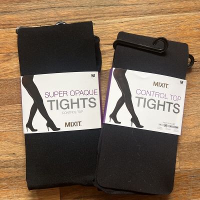 NEW Control Top Tights Opaque Mixit Size Medium